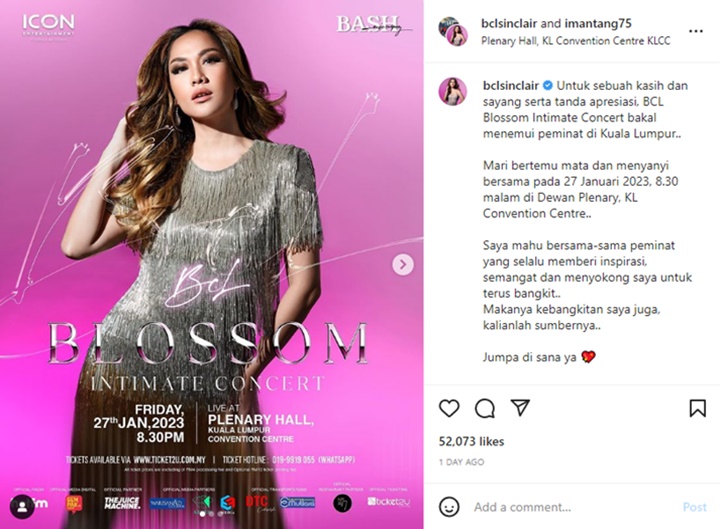 Bunga Citra Lestari Diprotes Soal Harga Tiket Konser Hampir Samai Justin Bieber