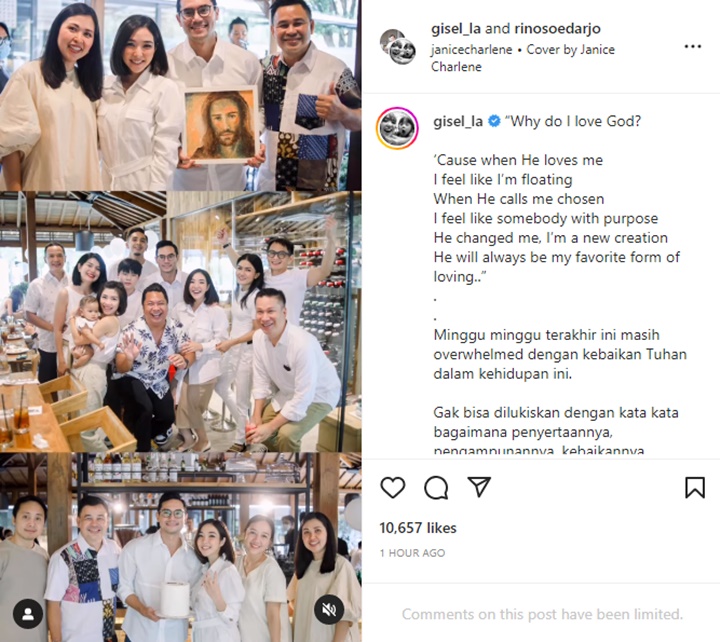 Gisella Anastasia Pamer Foto Pernikahan Usai Go Public, Pesannya Mendalam