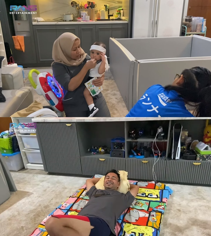 Raffi Ahmad Ngakak, Cipung Diledek Mirip Jaka Tingkir Saat Pakai Baju Tenis