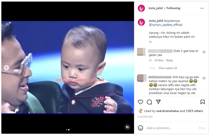 Raffi Ahmad Borong Piala SCTV Awards, Reaksi Cipung Asyik Joget Bikin Gemas