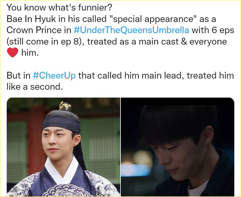 Penggemar kesal dengan perbedaan nasib Bae In Hyuk di SBS \