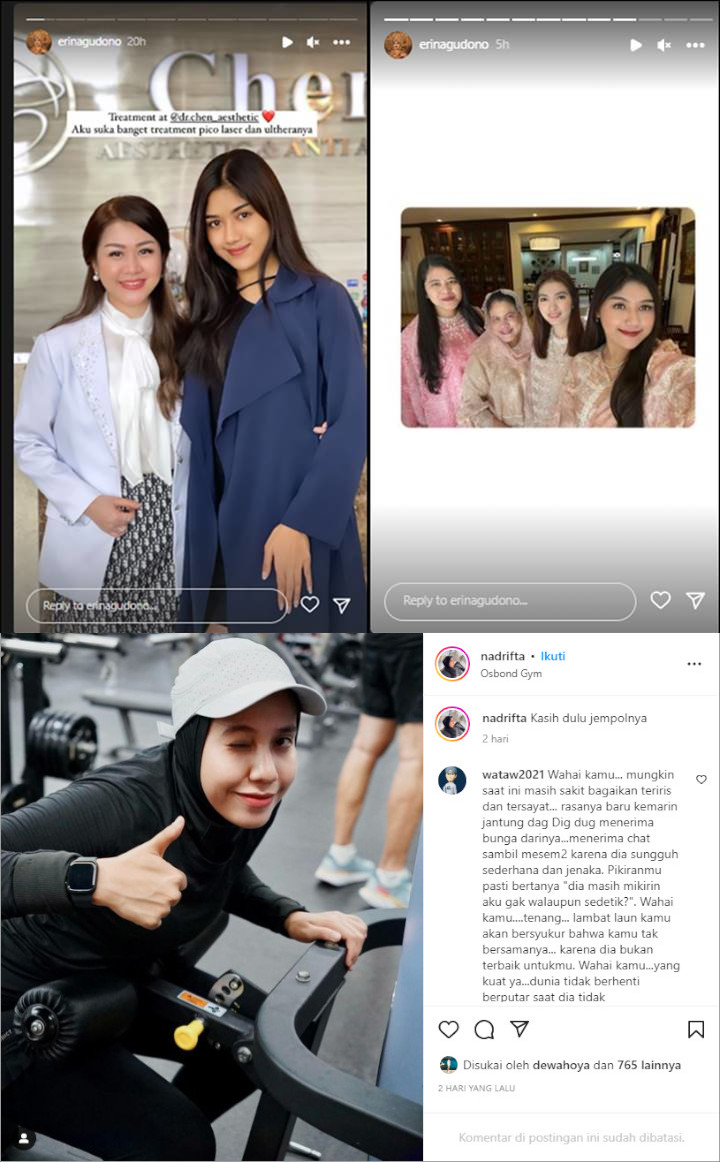 Erina Gudono Cantik Glowing Bareng Camer-Ipar, Nadya Eks Kaesang Tak Kalah Pamer Body Goals