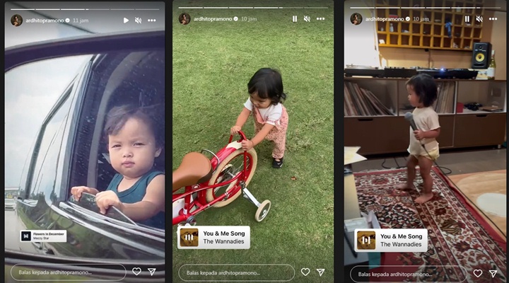 Vibes Papa Muda, Ardhito Pramono Makin Rajin Posting Video Putri Cantiknya