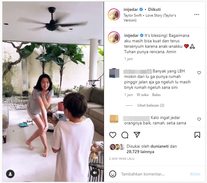 Ditimpa Masalah, Jessica Iskandar Justru Pamer Hibur El Barack Sampai Ngakak