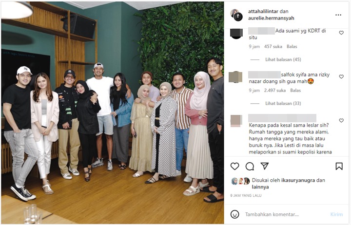 Atta Halilintar Ikut Pajang Foto Bareng Geng Artis Aurel, Komentar Nyesek Aldi Taher Bikin Salfok