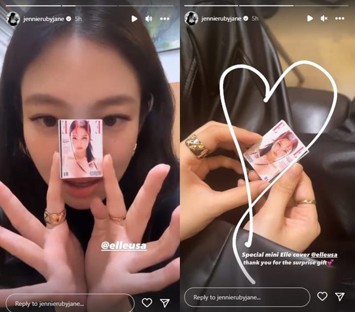 Unik, Jennie BLACKPINK Pamer Hadiah Mungil Khusus dari ELLE
