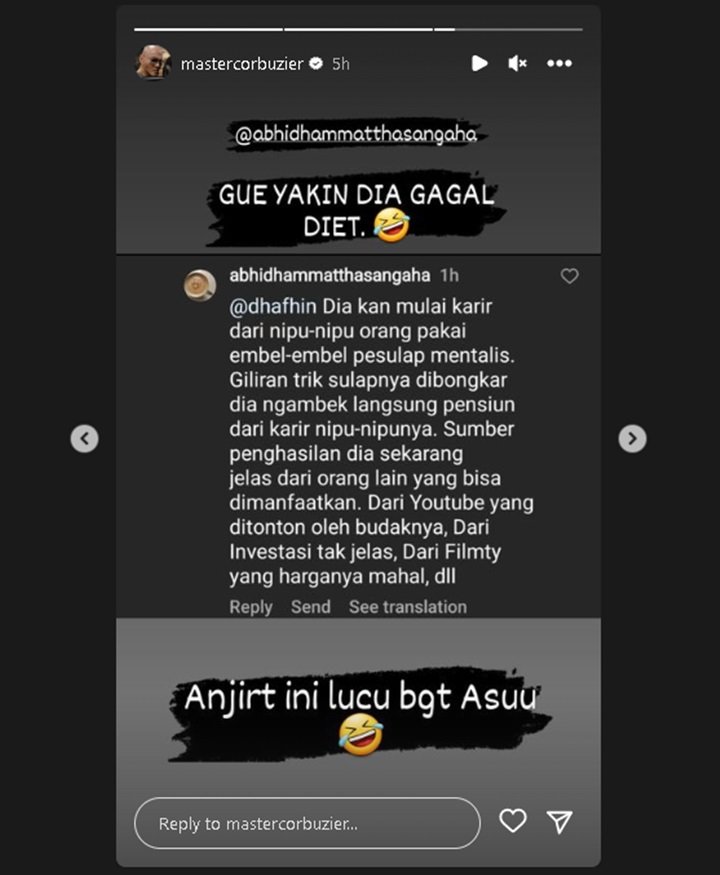 Deddy Corbuzier Ngakak Usai Dituding Dapat Uang dari Hasil Nipu