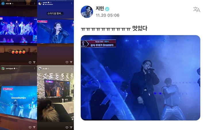 Dukungan Member BTS
