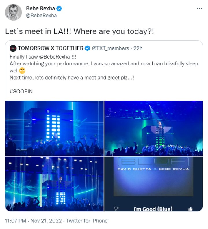 Soobin TXT Mewek Lewatkan Ajakan Bebe Rexha, Endingnya Dapat Nomor Telepon