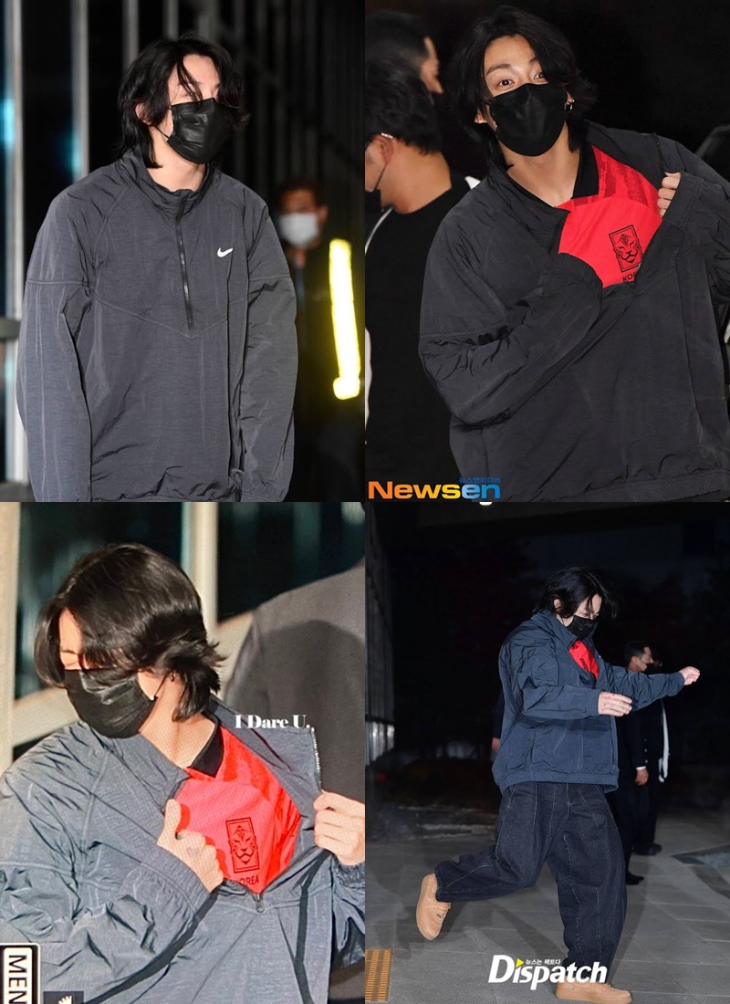Pulang Kampung, Aksi Jungkook BTS Pamer Jersey Pemberian Timnas KorSel Bikin Heboh