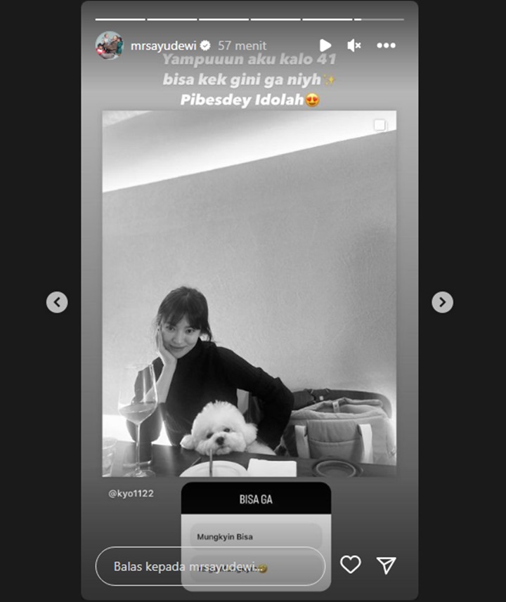 Idolakan Song Hye Kyo, Ayu Dewi Berharap Bisa Awet Muda Saat Masuki Kepala 4