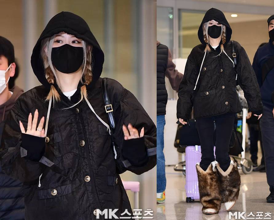 Penampilan Rose BLACKPINK di bandara kala sampai Korea