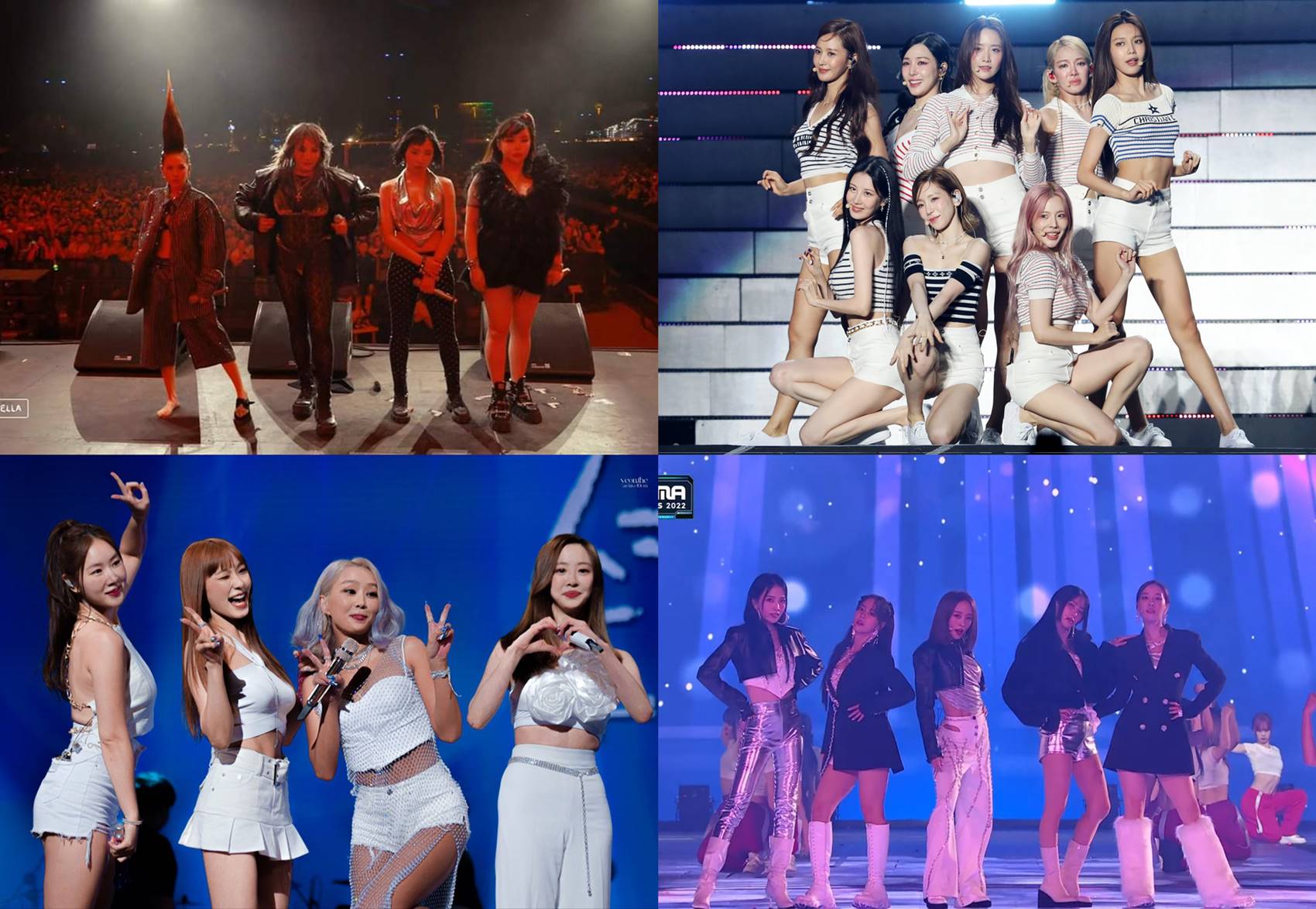 Para penggemar menyoroti 4 girl group besar generasi 2 yang comeback di wilayah masing-masing