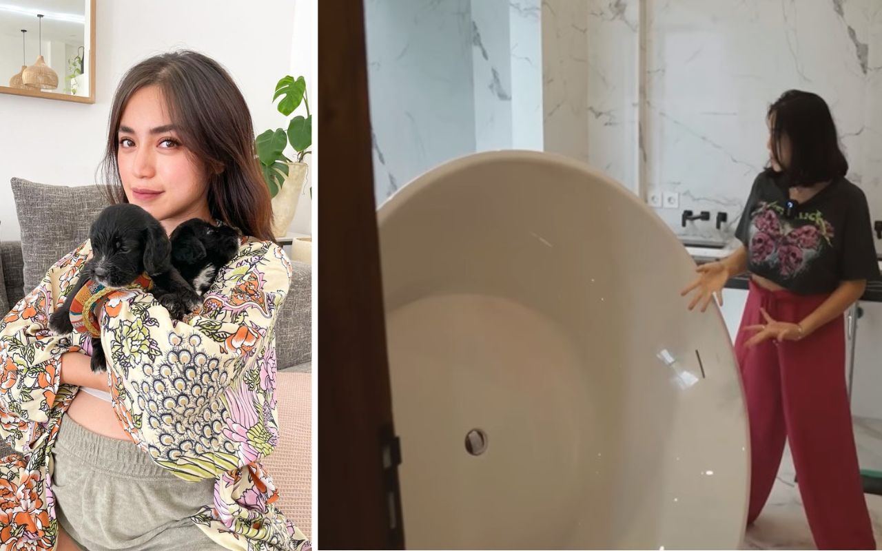 8 Detail Rumah Baru Jessica Iskandar di Bali, Ada Bath Up Unik Bak Mangkuk Jumbo