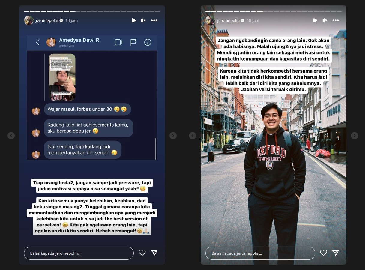 Beber Pencapaian di November, Jerome Polin: Kita Gak Ngelawan Orang Lain Tapi Diri Sendiri