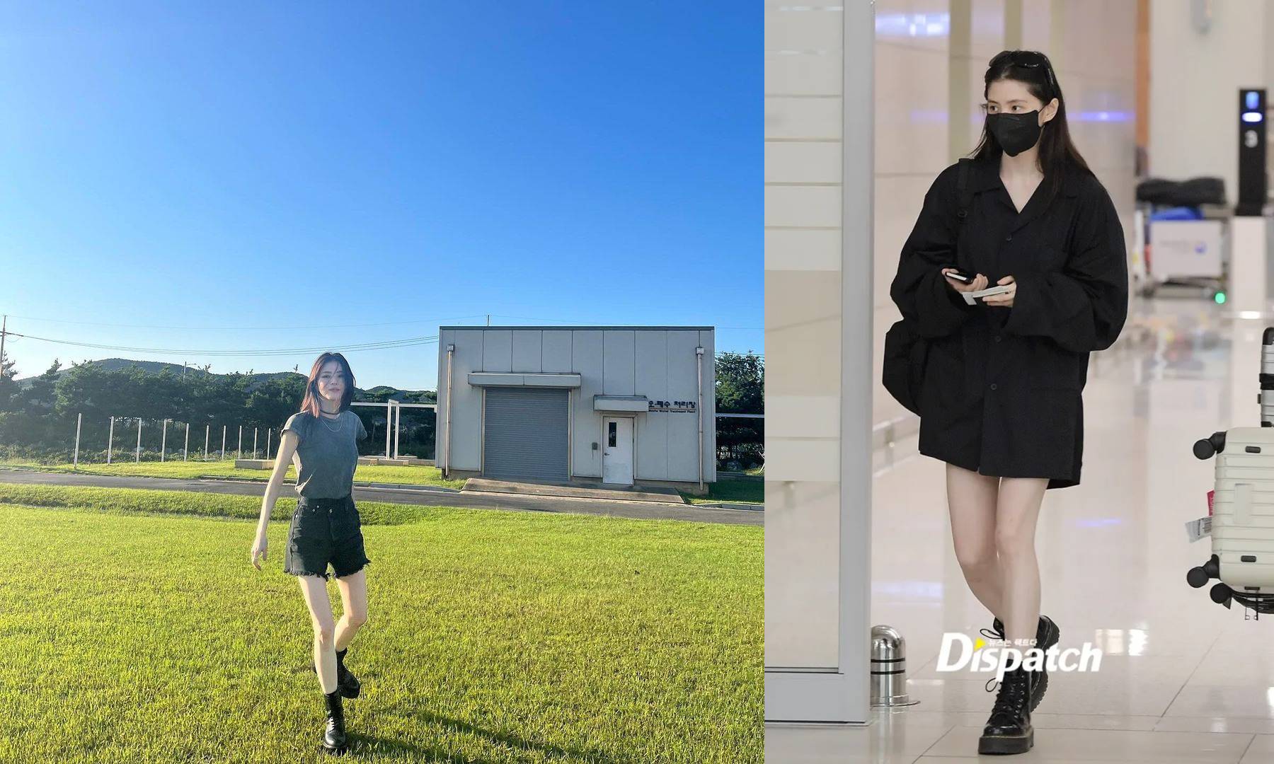Potret Han So Hee dengan boots