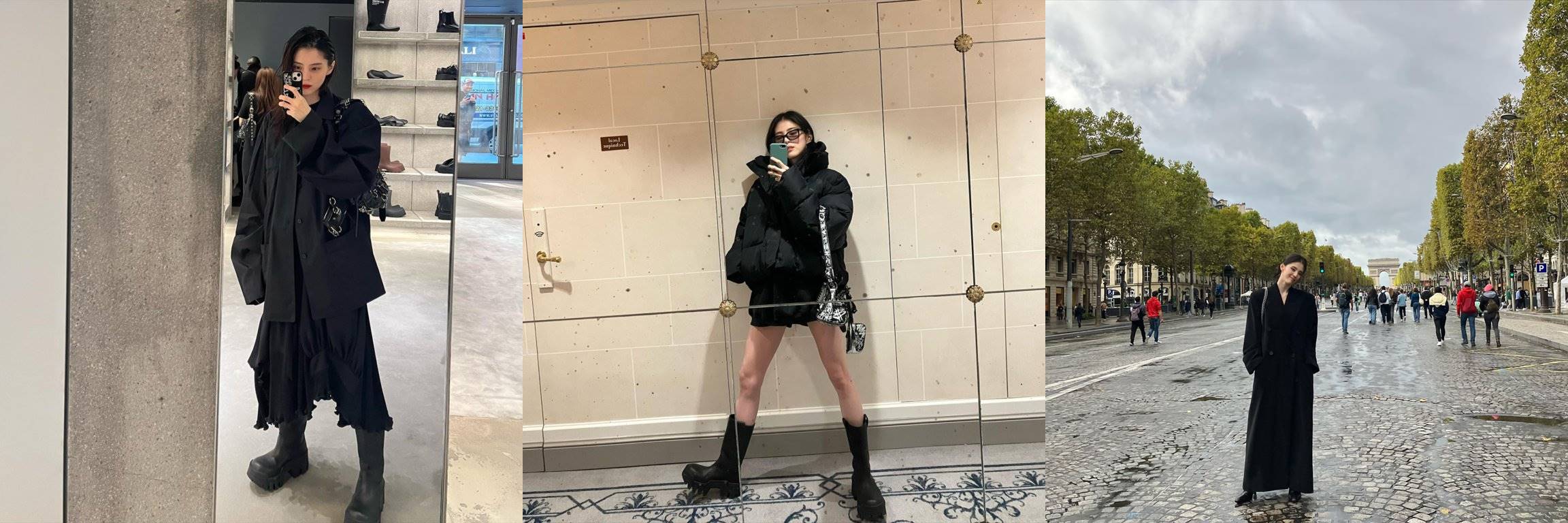 Potret Han So Hee dengan boots