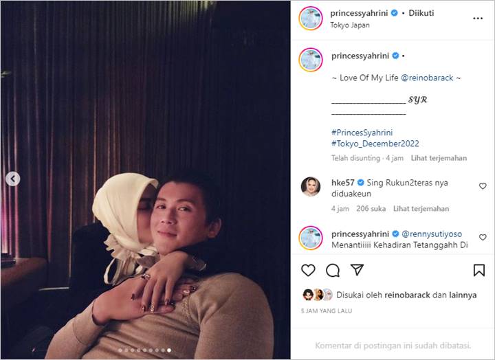 Mesra dengan Reino Barack, Syahrini Tanggapi Doa Hetty Koes Endang untuk Rumah Tangganya