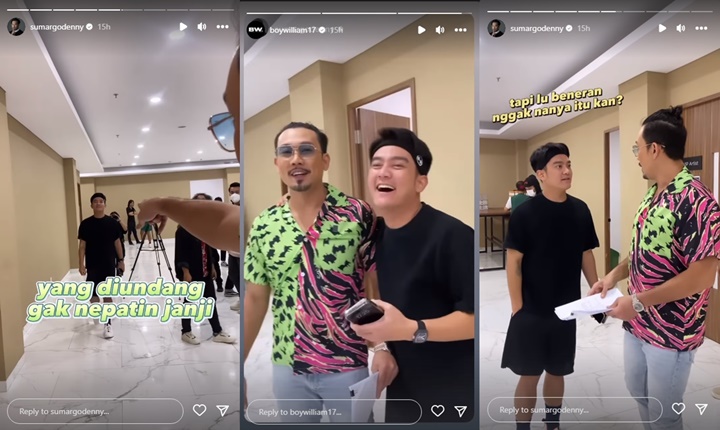 Tak Disangka, Boy William Takut Pada Denny Sumargo Sampai Ingkar Janji