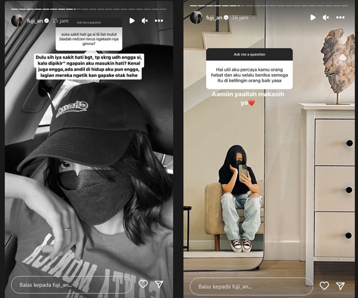Fuji An Ungkap Alasan Dirinya Kini Tak Sakit Hati Hadapi Mulut Pedas Netizen