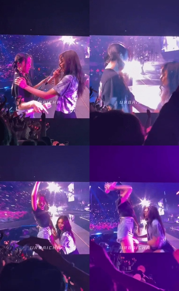 Jennie BLACKPINK Raba-Raba Tubuh Jisoo di Konser \'BORN PINK\' Barcelona, Fans Histeris