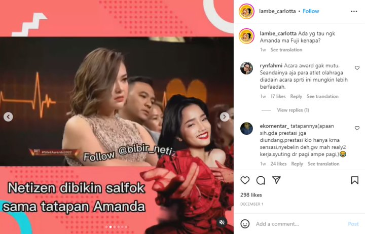 Tatapan Judes Amanda Manopo Pada Fuji An Ramai Jadi Gunjingan