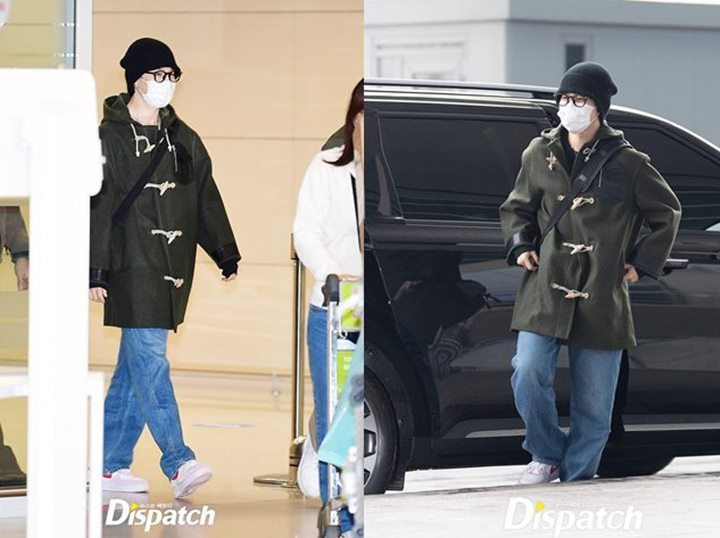Pulang ke Korea, Jimin BTS Pakai Baju Plek-Ketiplek Saat di Bandara 4 Hari Lalu