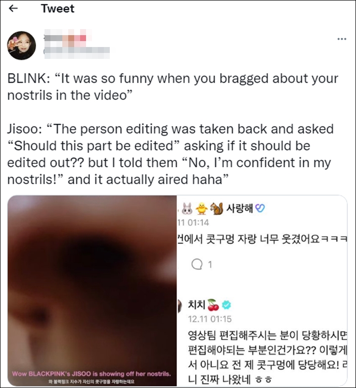 Jisoo BLACKPINK Pede Minta Lubang Hidungnya Tayang di \'BORN PINK MEMORIES\'