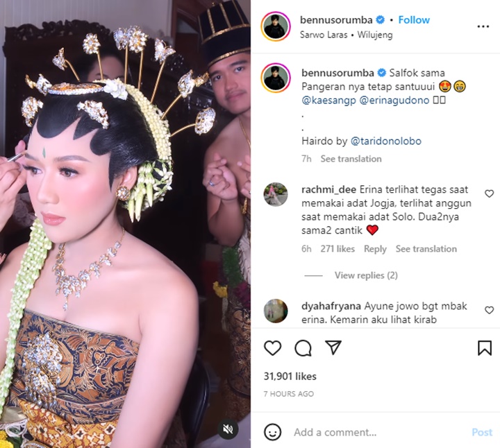 MUA Bocorkan Tingkah Absurd Kaesang Selama Temani Erina Gudono Makeup