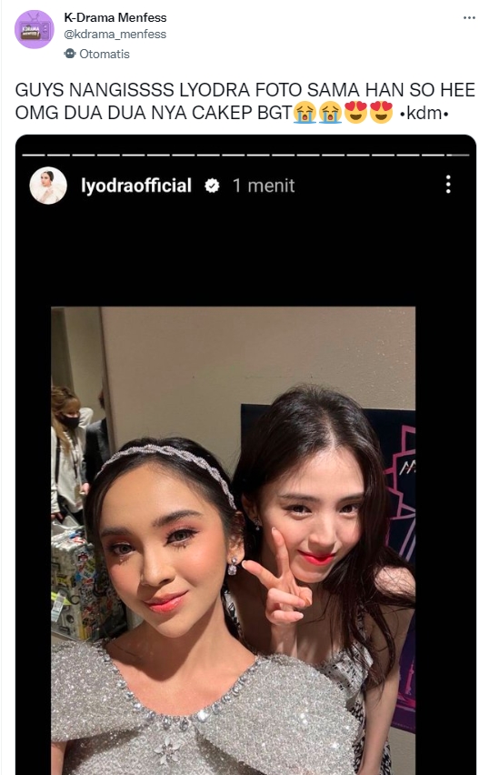 AAA 2022: Kecantikan Lyodra Gak Kebanting Kala Foto Bareng Han So Hee