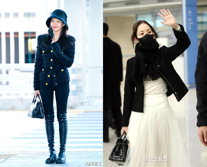 Fashion Airport Park Min Young Beda Drastis Saat Pulang-Pergi Jepang