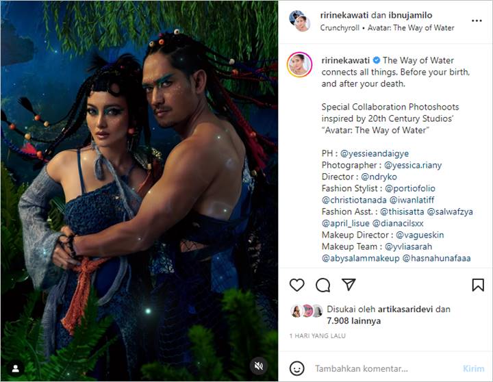 Ririn Ekawati dan Ibnu Jamil Usung Konsep Avatar di Pemotretan Terbaru Bikin Speechless