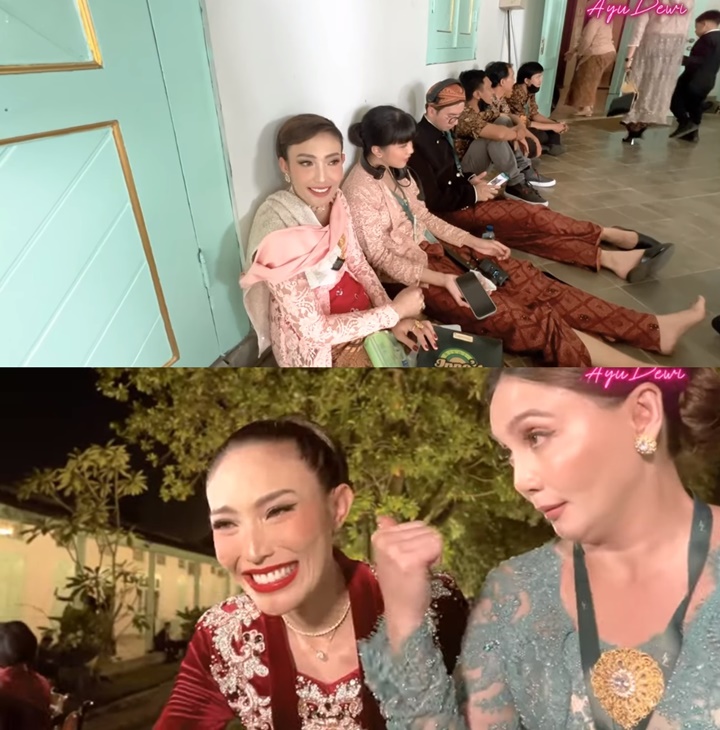 Ayu Dewi Tepar Hingga Bolak-balik Minum Obat di Nikahan Kaesang dan Erina