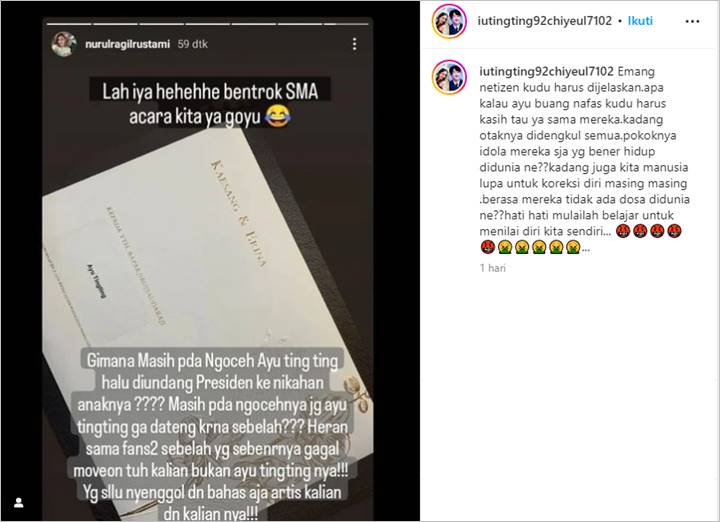 Ayu Ting Ting Dituding Ngarang Soal Diundang ke Nikahan Kaesang-Erina, Asisten Spill Faktanya
