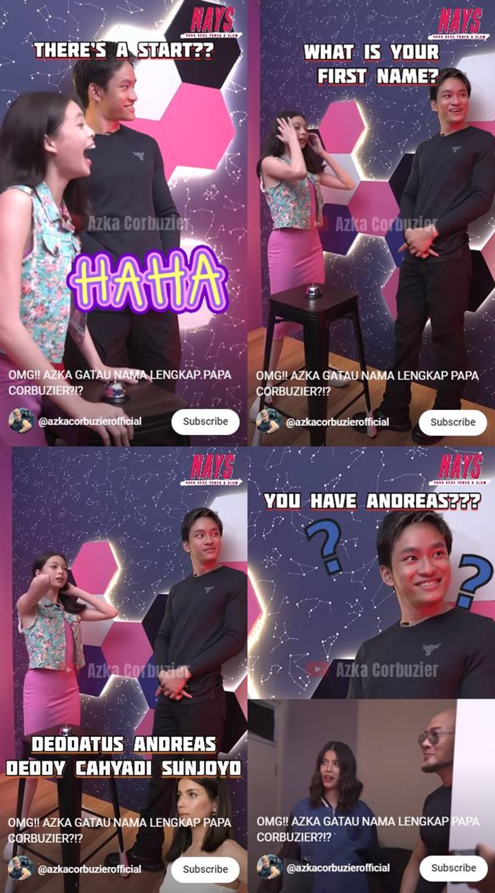 Baru Tahu Nama Asli Deddy Corbuzier, Azka Syok Bukan Main