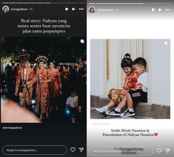 Erina Gudono Istri Kaesang Bocorkan Peran Penting Nahyan di Malam Resepsi