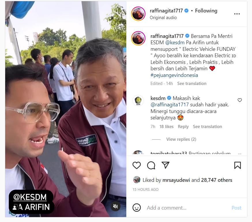 Raffi Ahmad Pamer Foto Bareng Puan Maharani, Kolom Komentar Dinonaktifkan