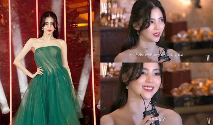 Han So Hee Bahas Foto Viralnya Saat Tampil Secantik Putri di British Fashion Awards