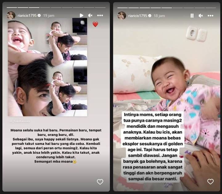 Ria Ricis Beber Tumbuh Kembang Baby Moana Hingga Singgung Soal Peran Orangtua