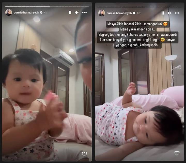 Sedih, Aurel Hermansyah Curhat Banyak Netizen Ikut Campur Ngatur Baby Ameena