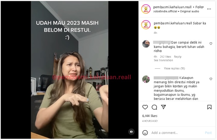 Indah Permatasari Jadikan Candaan Soal Belum Direstui Jelang Tahun 2023