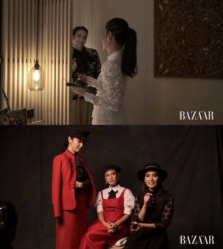Interaksi Manis Dian Sastro, Velove Vexia, dan Marsha Timothy