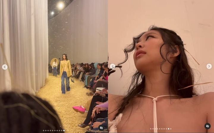 Tak Selalu \'Slay\', Jennie BLACKPINK Bongkar Momen Dihujani Jerami di Fashion Show