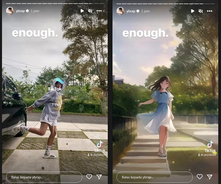 Reza Arap Emosi Bolak-Balik Dikerjain Filter Anime