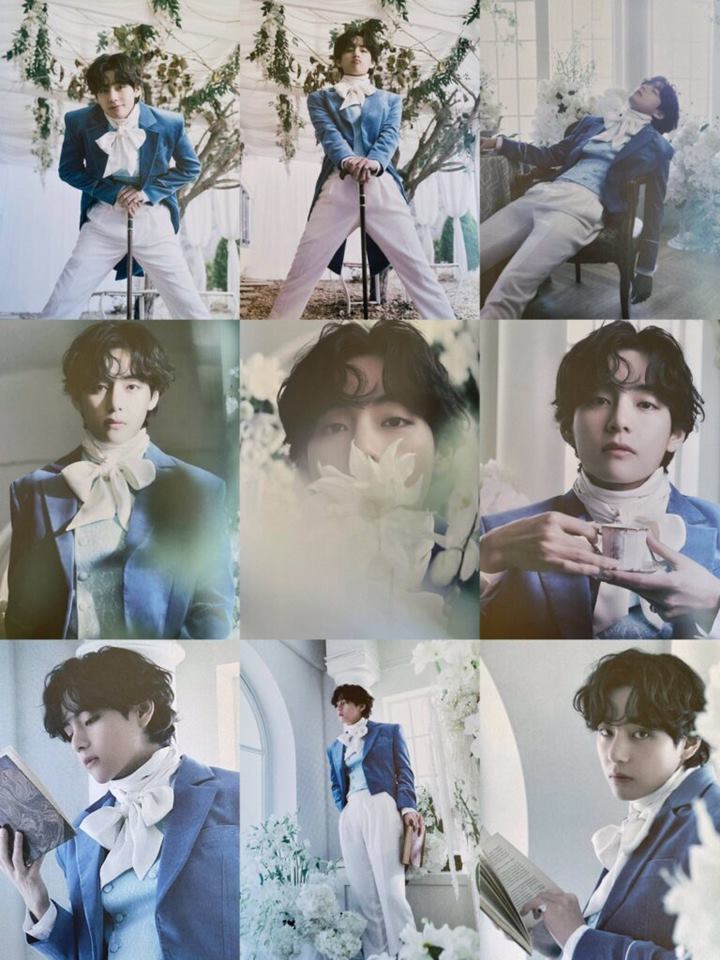 V BTS Tampilkan Vibe Romantis, Photobook Sampai Dikira Foto Nikahan