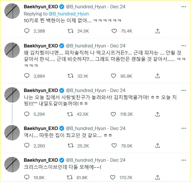 Cuitan Baekhyun EXO di Twitter