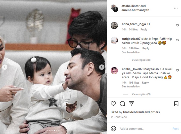 Ameena Putri Atta Halilintar Perlakukan Manis Raffi Ahmad Bak Simulasi ke Camer