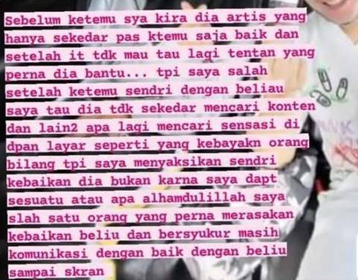 Sikap Baim Wong di Belakang Kamera ke Orang yang Pernah Dibantu Terungkap