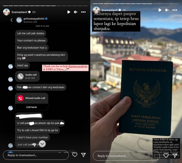Tak Koar-koar, Syahrini Terciduk Bantu Verrell Bramasta yang Kecopetan di Jepang