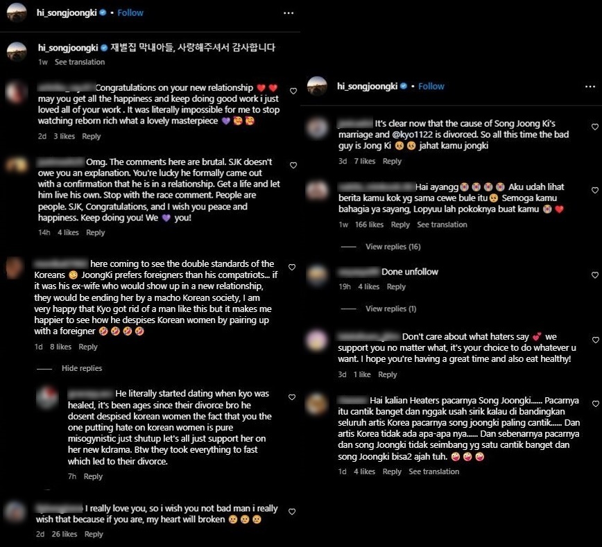 Song Joong Ki Terancam Kehilangan Fans Gara-Gara Kekasih Baru?